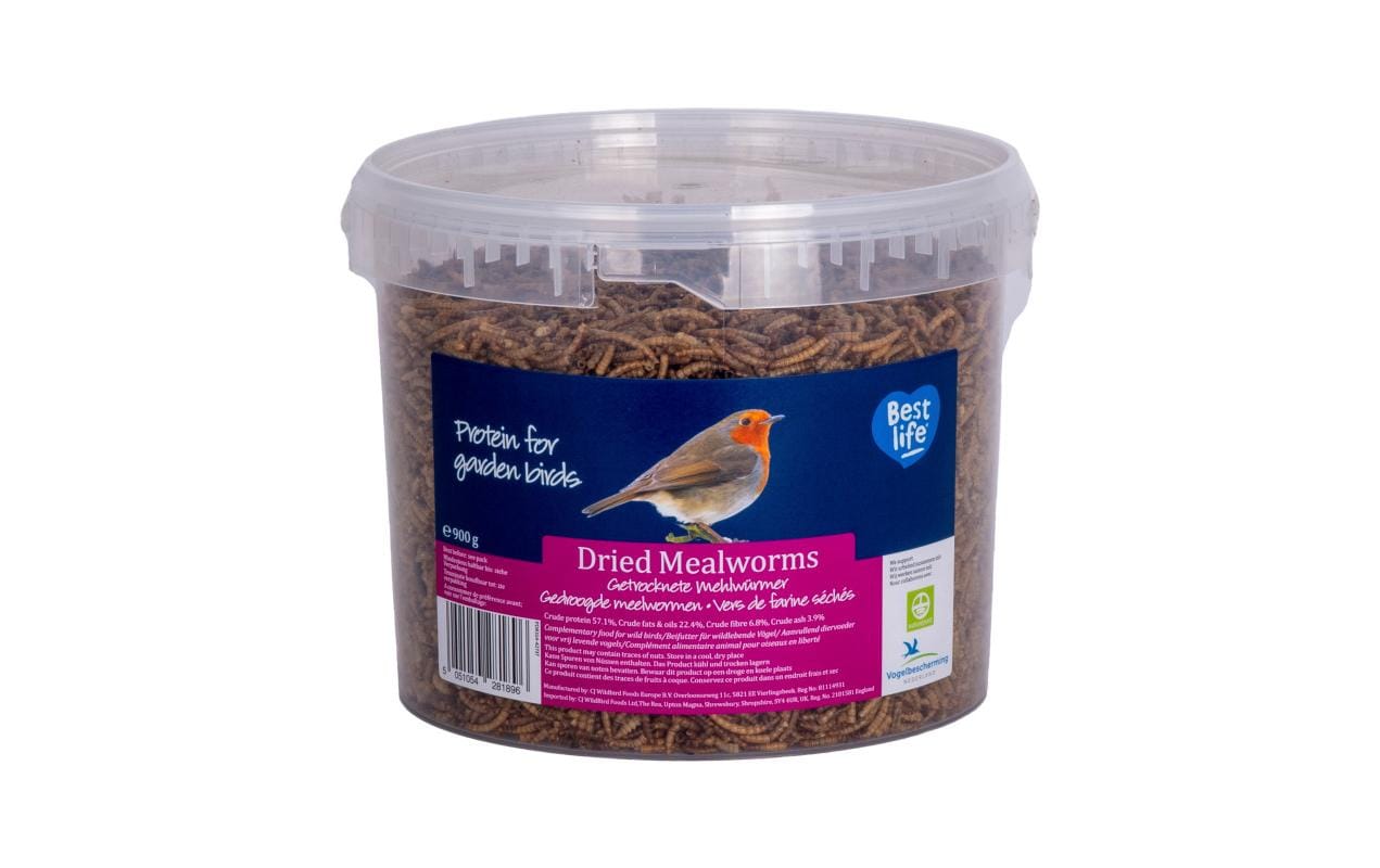 CJ Wildlife Vogelfutter Getrocknete Mehlwürmer, 900 g CJ Wildlife Vogelfutter Getrocknete Mehlwürmer, 900 g