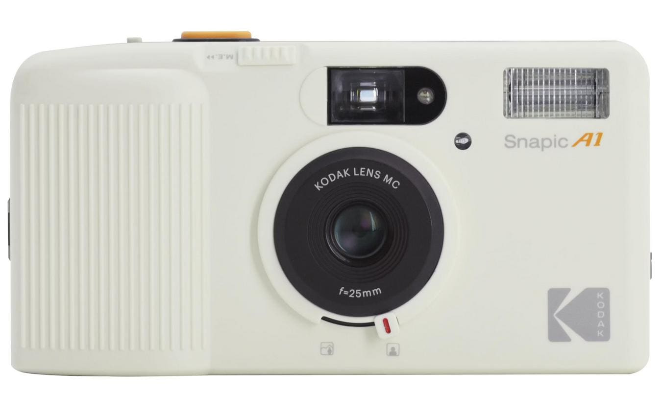 Kodak Analogkamera Snapic A1 35 mm Film mit Blitz Weiss