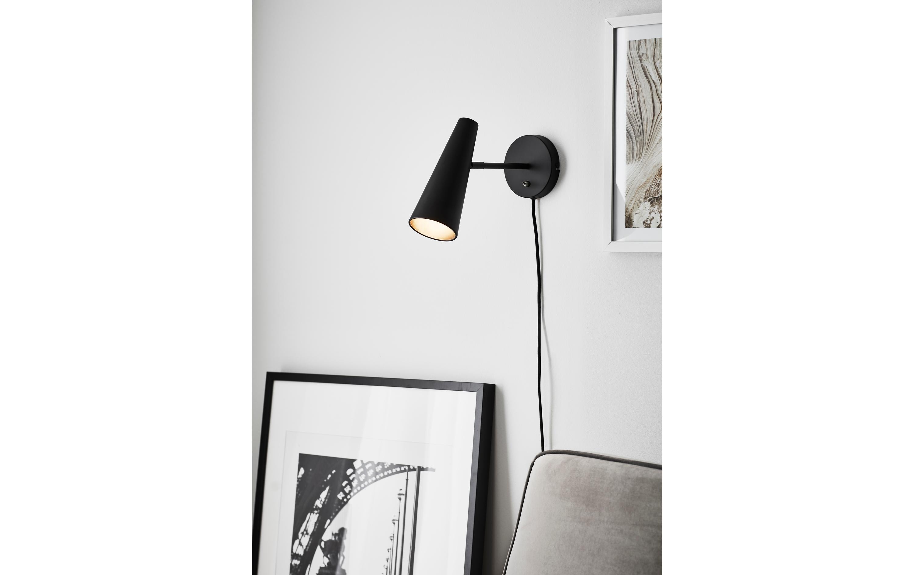Markslöjd Wandleuchte Peak 1L 1x E14, Schwarz Markslöjd Wandleuchte Peak 1L 1x E14, Schwarz