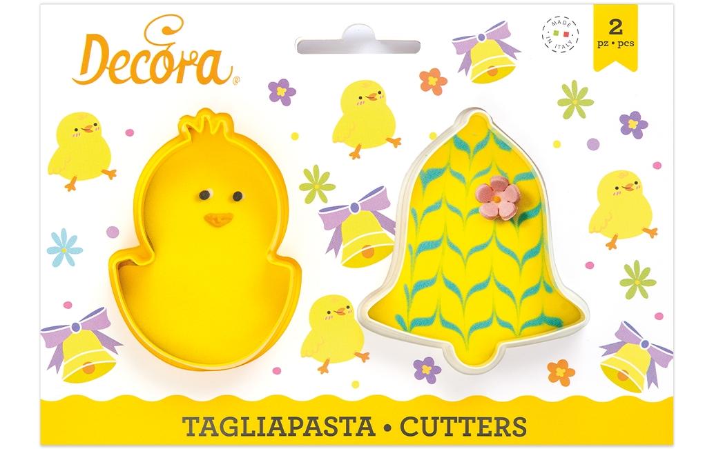 Decora Guetzli-Ausstecher 2 Stück, Küken und Glocke