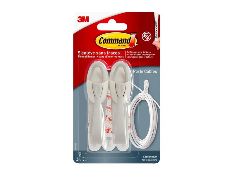 Command Kabelhänger M 5 cm x 2 mm Weiss 50 mm x 2 mm