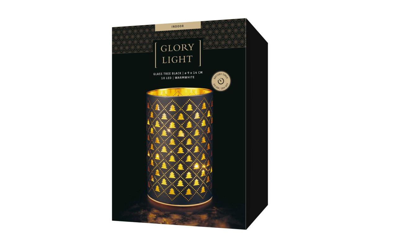 STT Windlicht Glas Tree 14 cm, Schwarz STT Windlicht Glas Tree 14 cm, Schwarz