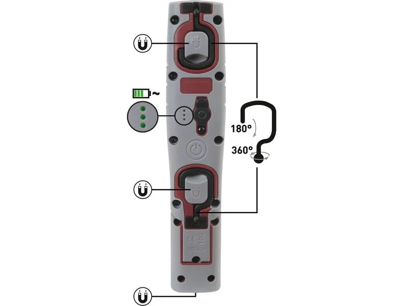 Kraftwerk Handlampe Inspection 700, wiederaufladbar, 3.7 V, 2600 mAh