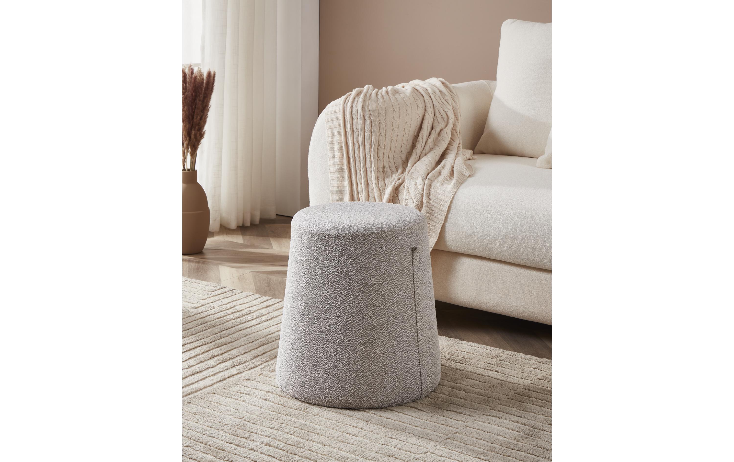 EGLO Hocker Mahalevona Ø 40.5 x 42.5 cm, Beige