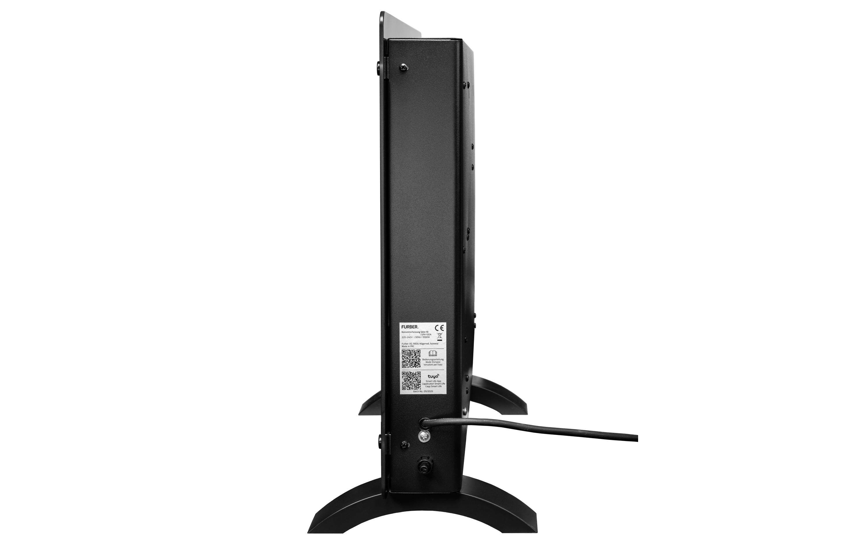 FURBER Konvektor SAVI 1500 W, Schwarz