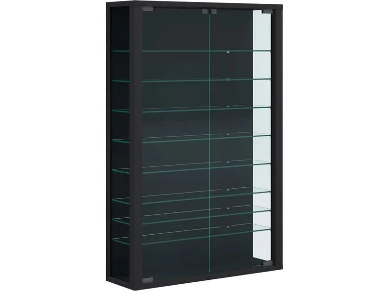 VCM Vitrine Vitrosa Mini 59 x 91.3 cm, Schwarz VCM Vitrine Vitrosa Mini 59 x 91.3 cm, Schwarz