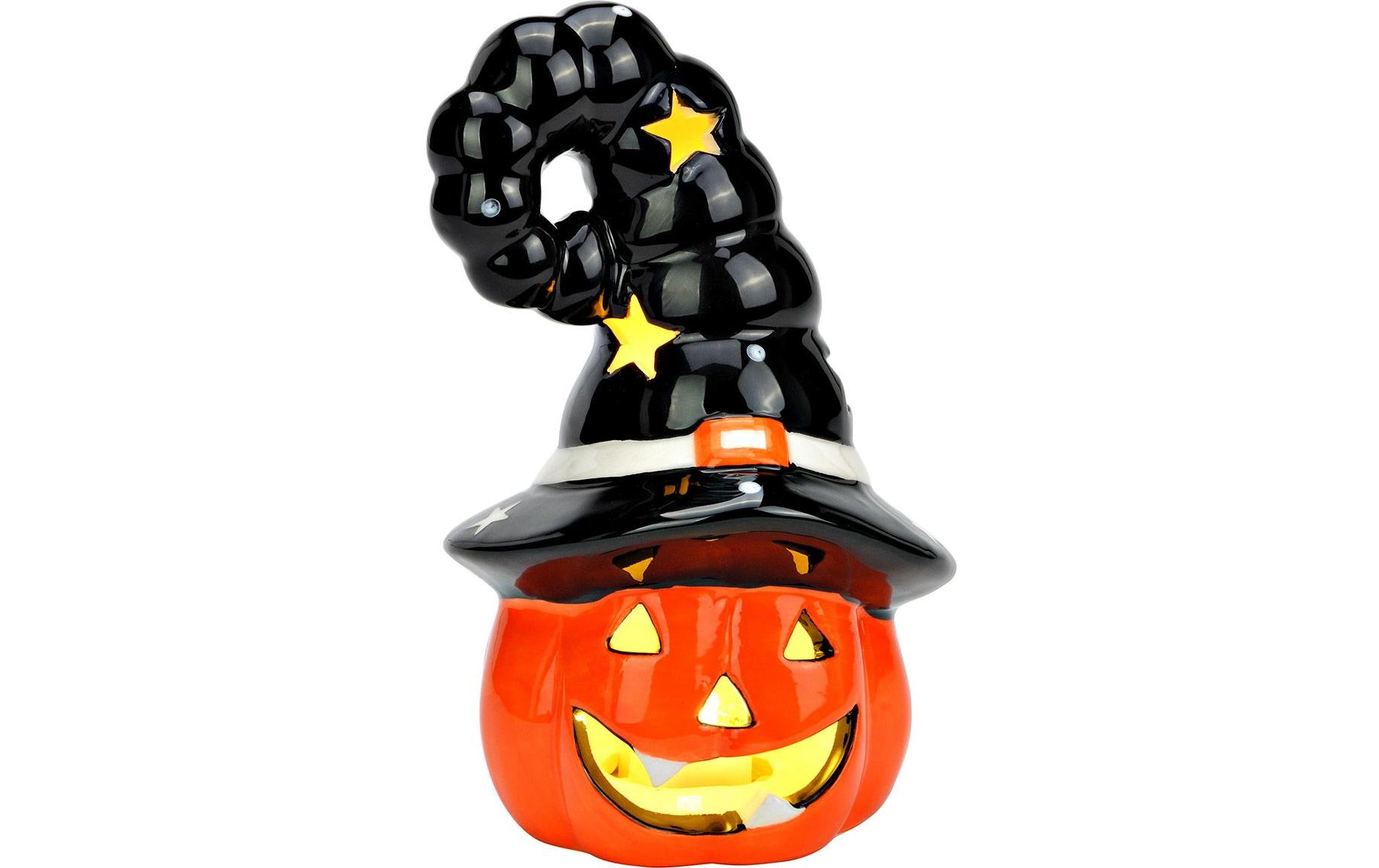 G. Wurm Aufsteller Kürbis Hexenhut 13 cm