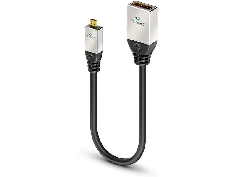 sonero Adapterkabel 4K High Speed Micro-HDMI (HDMI-D) - HDMI sonero Adapterkabel 4K High Speed Micro-HDMI (HDMI-D) - HDMI