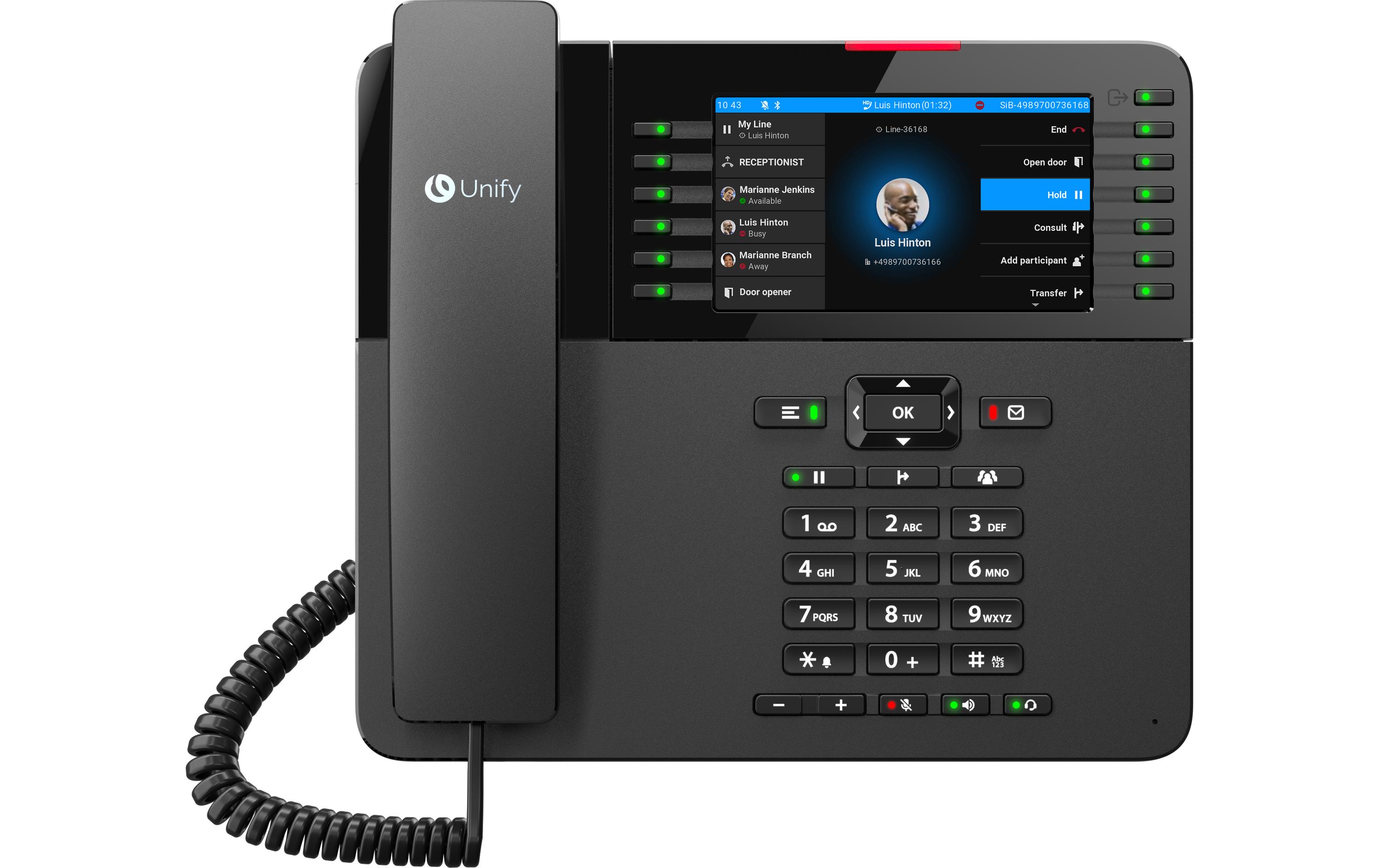 UNIFY SIP Tischtelefon OpenScape CP710 Schwarz UNIFY SIP Tischtelefon OpenScape CP710 Schwarz