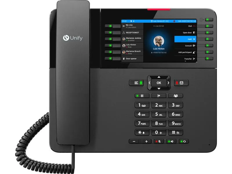 UNIFY SIP Tischtelefon OpenScape CP710 Schwarz UNIFY SIP Tischtelefon OpenScape CP710 Schwarz