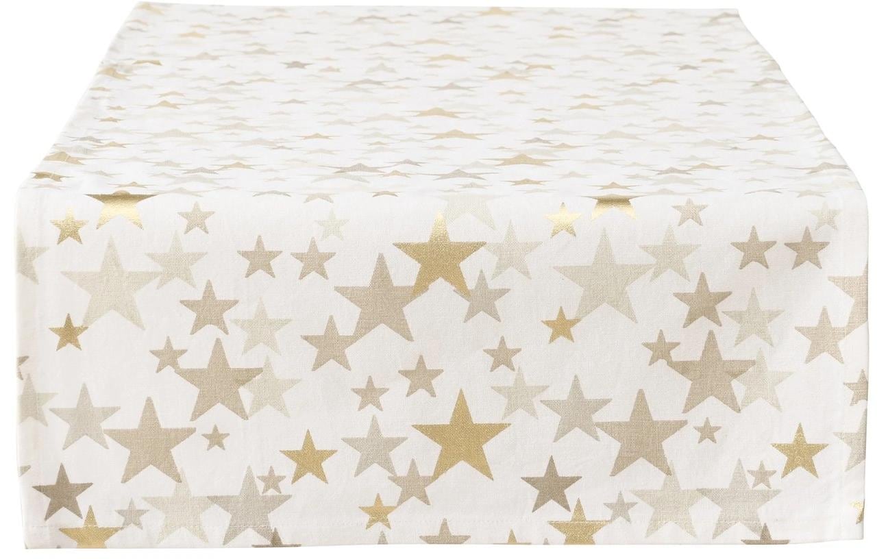 Boltze Tischläufer Sparkly Textil, 140 x 40 cm