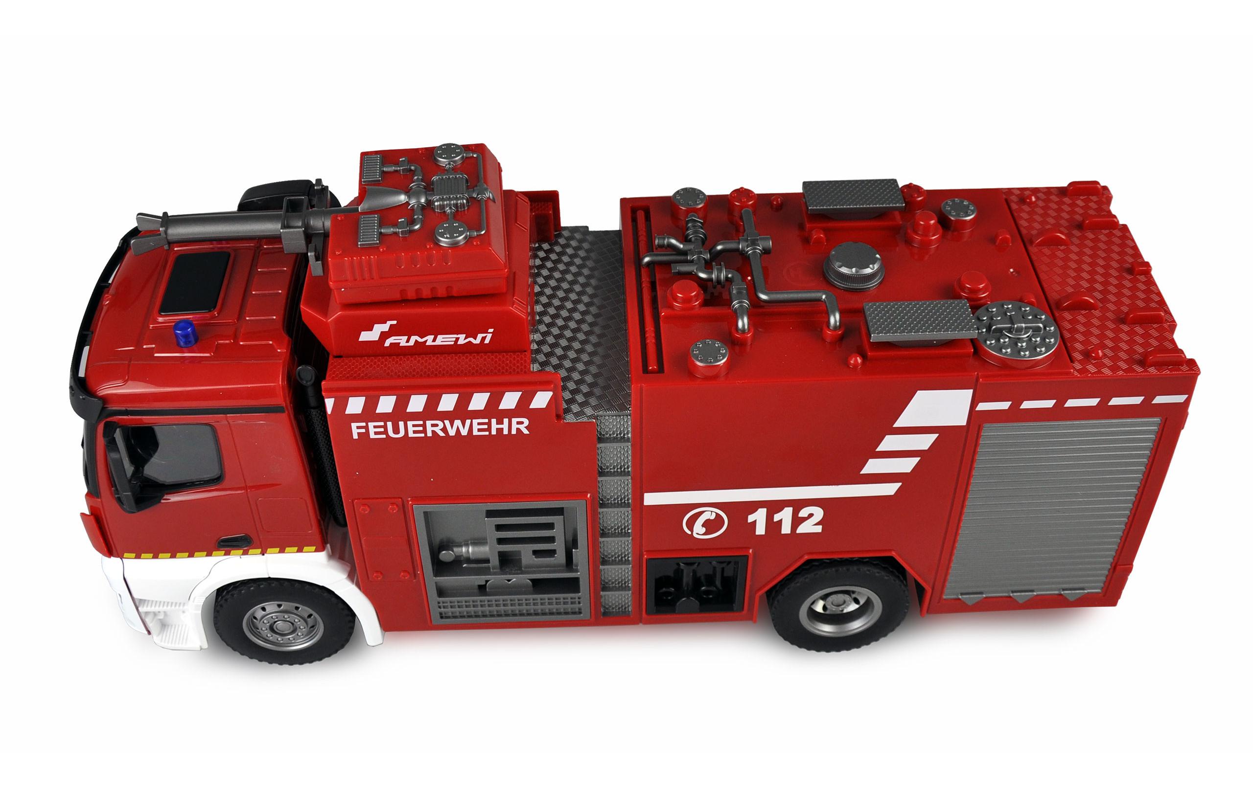 Amewi Mercedes Benz Arocs Feuerwehr Löschfahrzeug RTR, 1:18 Amewi Mercedes Benz Arocs Feuerwehr Löschfahrzeug RTR, 1:18