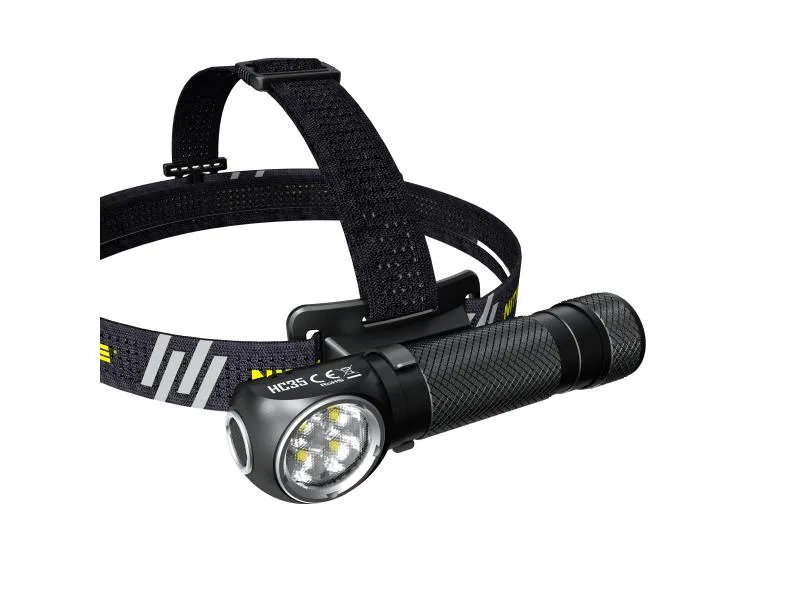 Nitecore Stirn- und Taschenlampe HC35 Schwarz