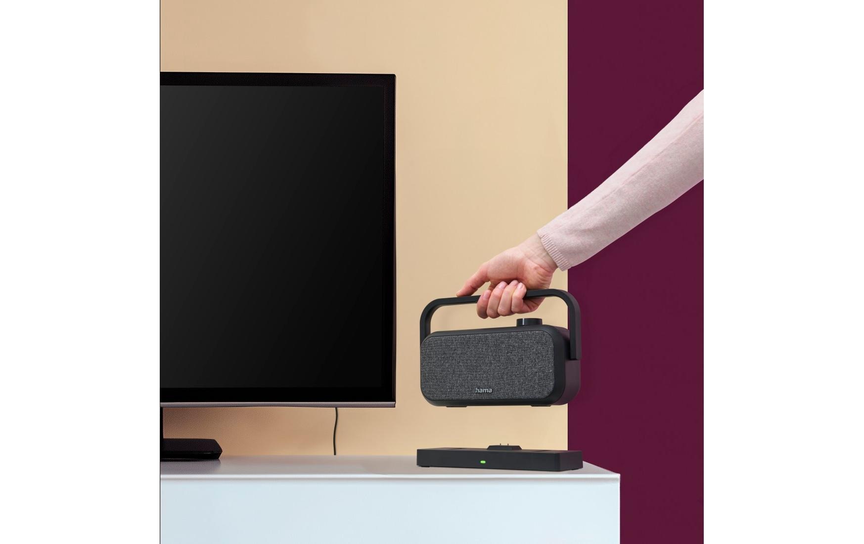 Hama Lautsprecher tragbar, TV, 2.4 GHz Station, Bluetooth, Stereo
