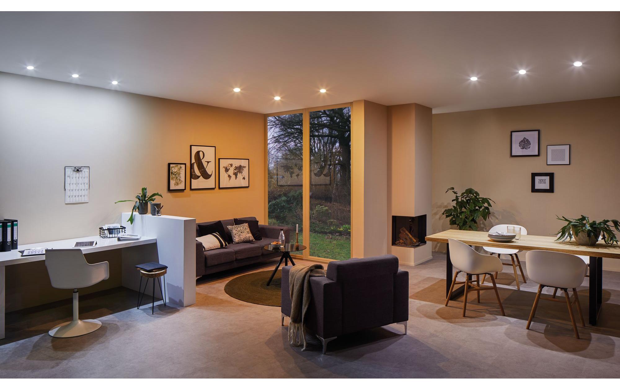 Paulmann Einbauspot Nova Plus Set, 3 x 6 W, 2700- 6500 K, Eisen