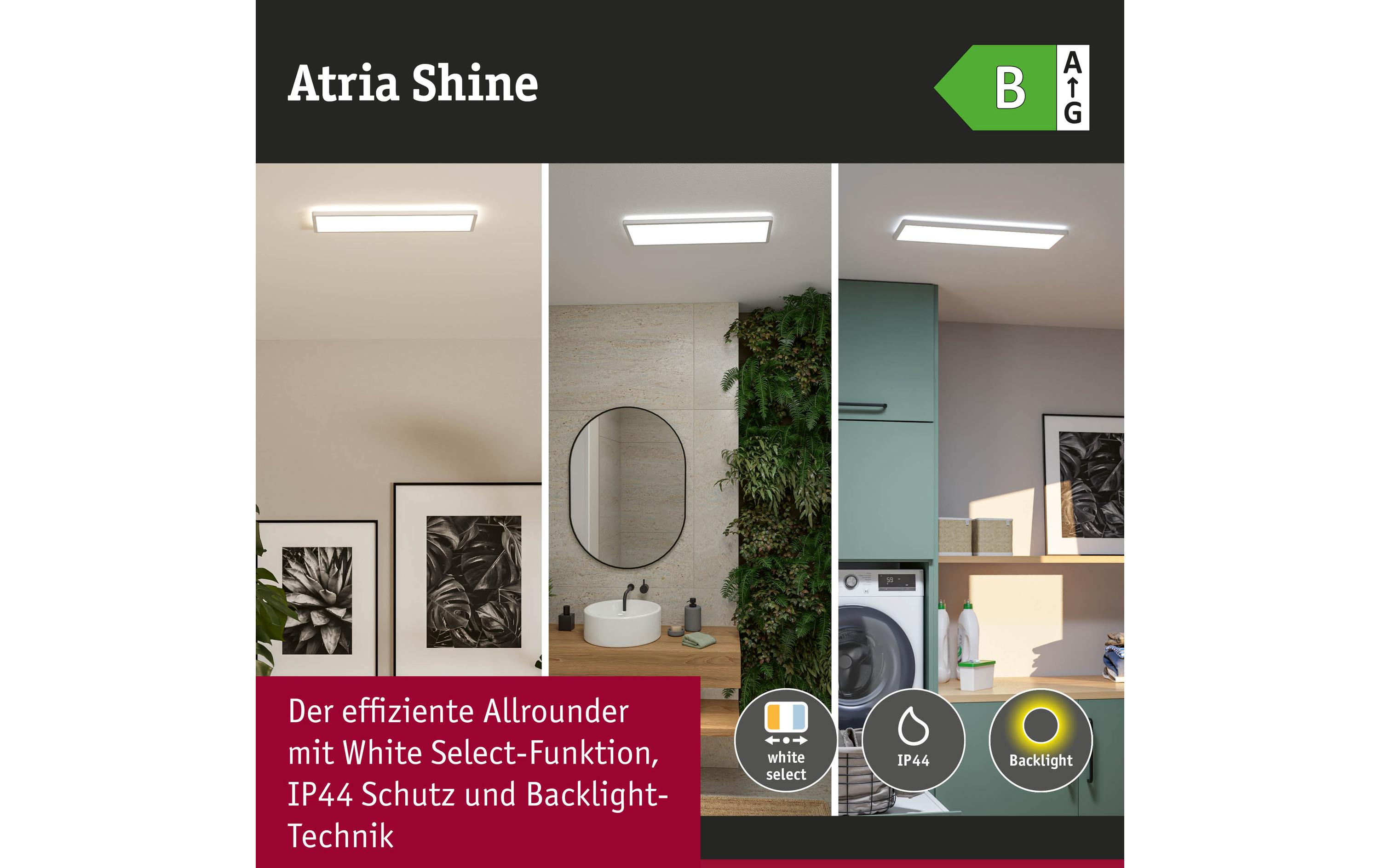 Paulmann LED Panel Atria Shine IP44 eckig 560 x 200 mm