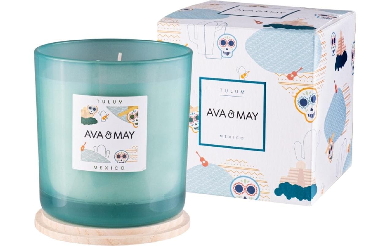 AVA & MAY Duftkerze Tulum Gross, 500 g