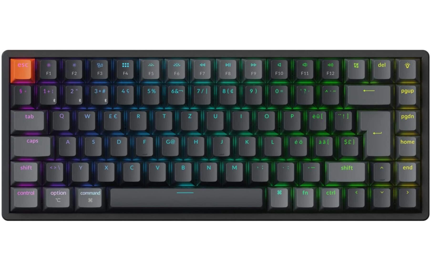 Keychron Gaming-Tastatur K2 QMK Version 3 Brown Switch Keychron Gaming-Tastatur K2 QMK Version 3 Brown Switch