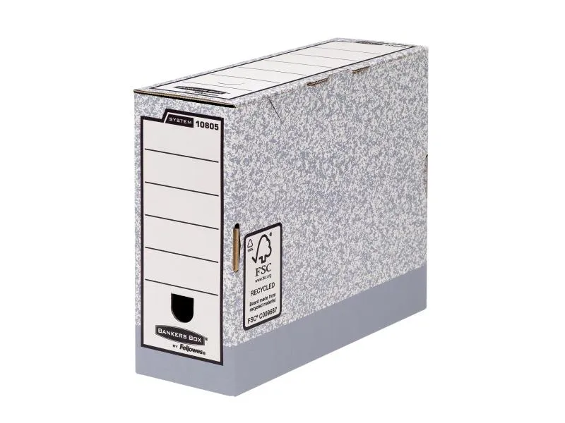 Fellowes Archivschachtel Bankers Box Grau, 10 Stück