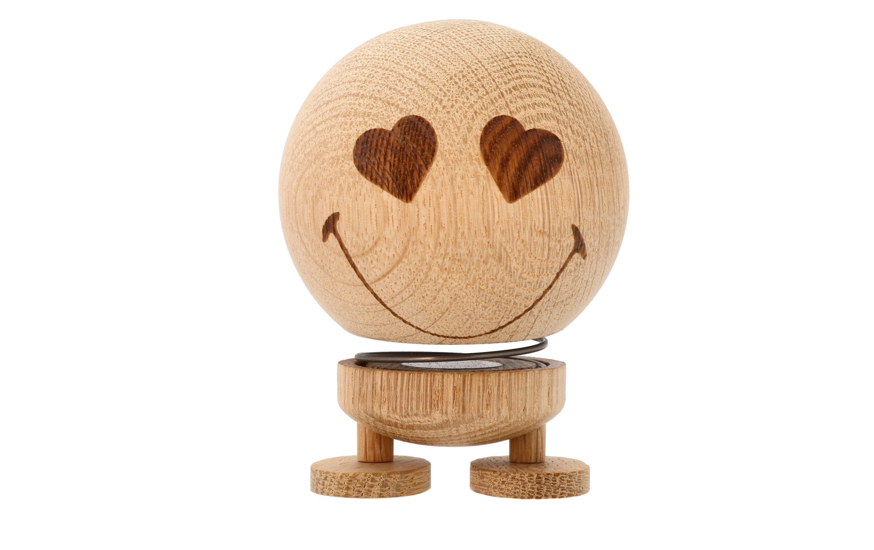 Hoptimist Aufsteller Bumble Smiley Love Oak S 6.6 cm, Nature