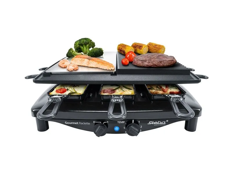 Steba Raclette RC8 Black Steel Edelstahl Schwarz Steba Raclette RC8 Black Steel Edelstahl Schwarz