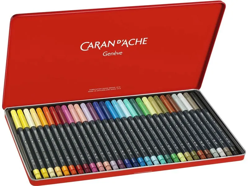 Caran d'Ache Filzstift Fibralo Brush mit 30 Farben