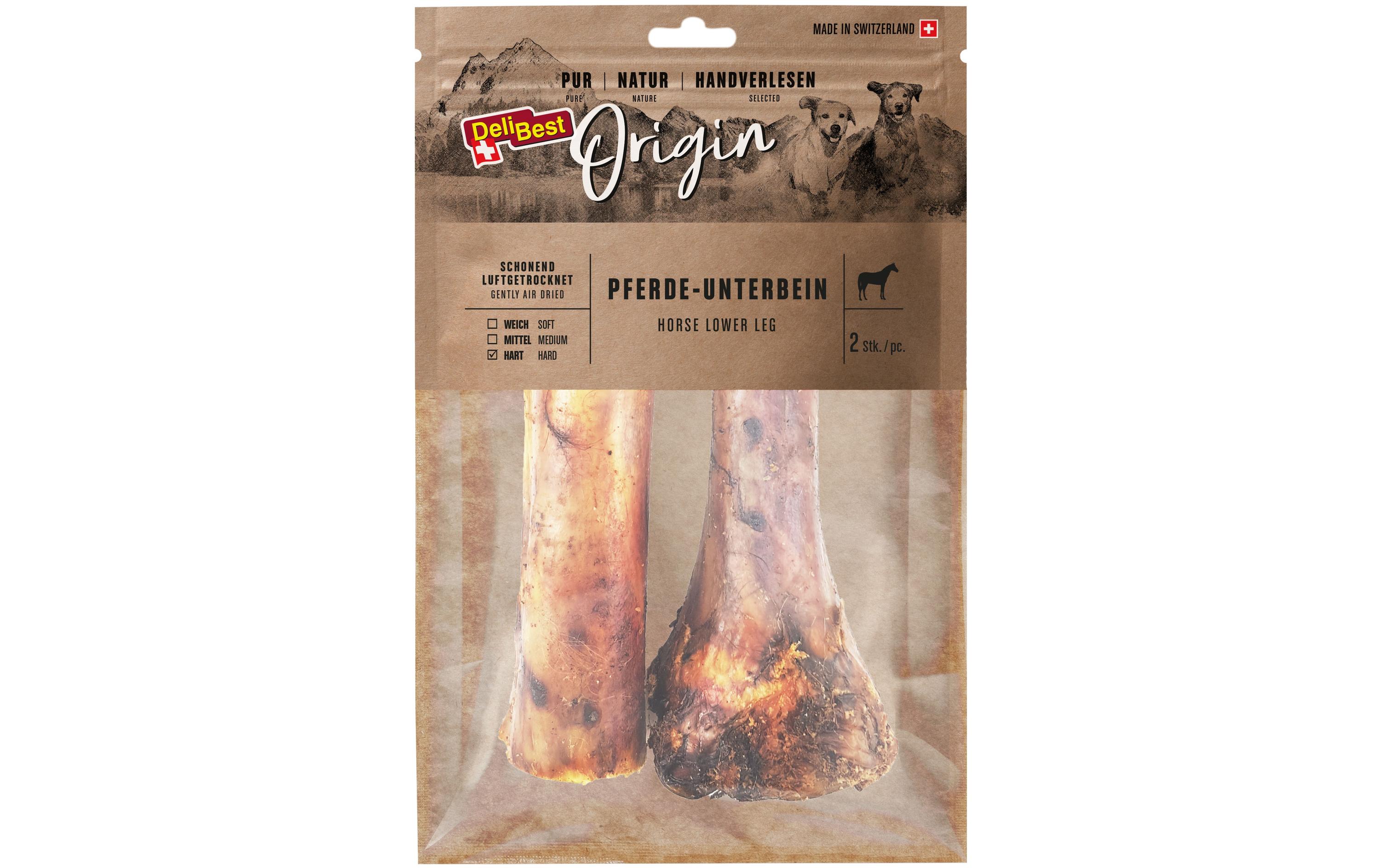 DeliBest Kausnack Origin Pferde-Unterbein kurz ca. 15 cm, 2 Stk. DeliBest Kausnack Origin Pferde-Unterbein kurz ca. 15 cm, 2 Stk.