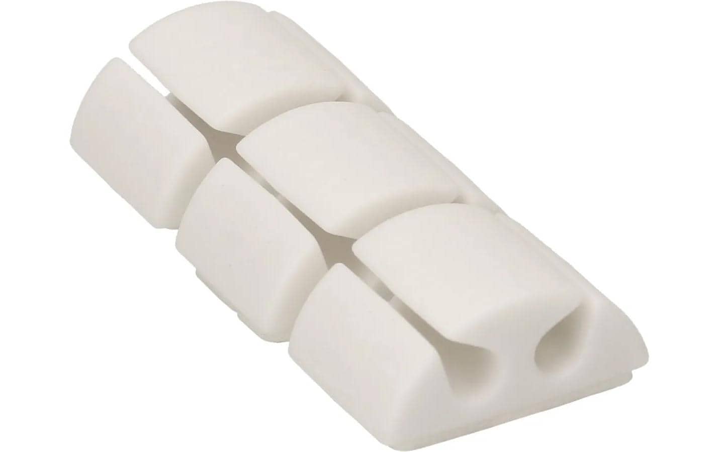 Max Hauri Kabel-Clip 2er, 6 Stück, Weiss