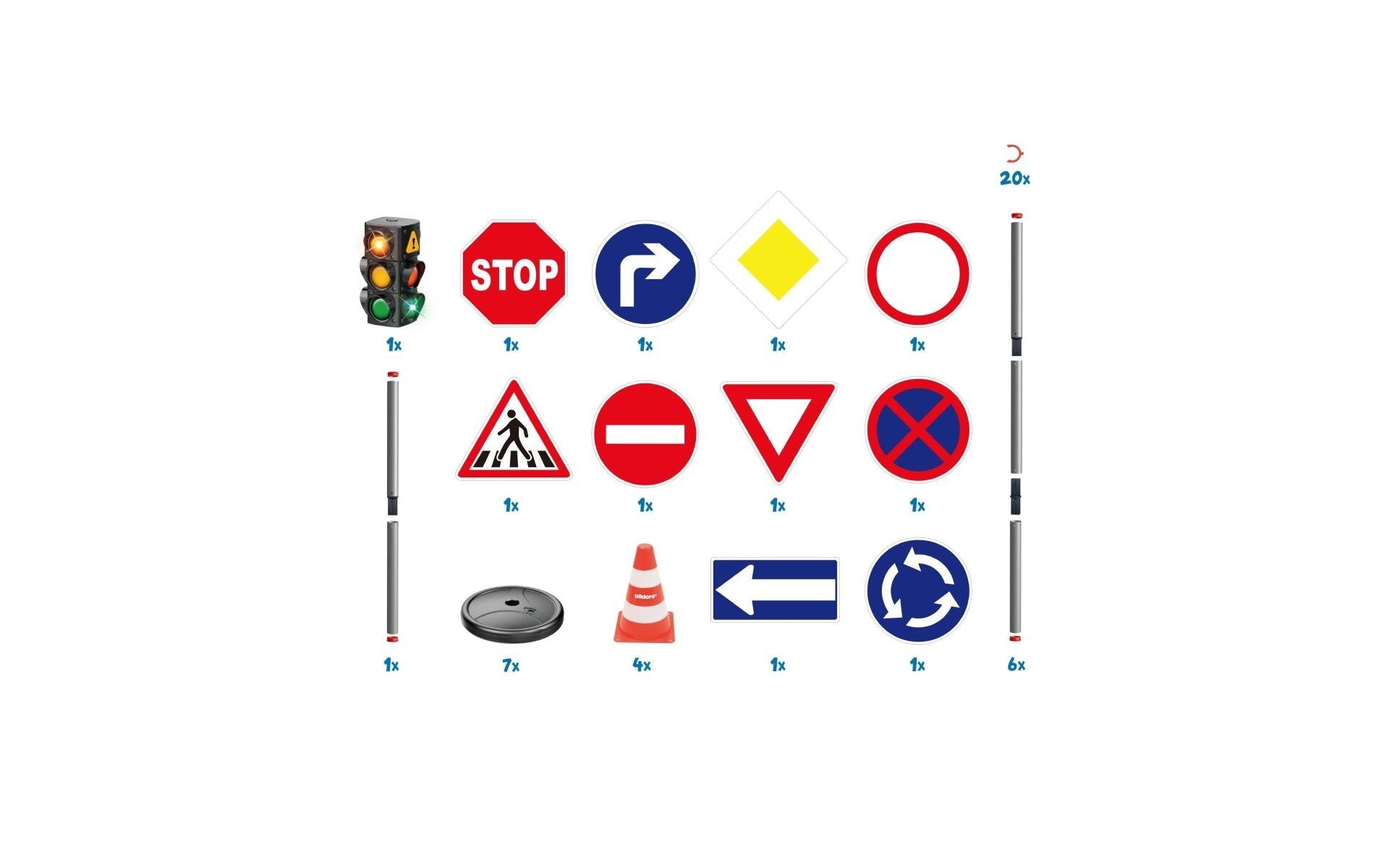 alldoro XXL Verkehrsset, 21 Teile