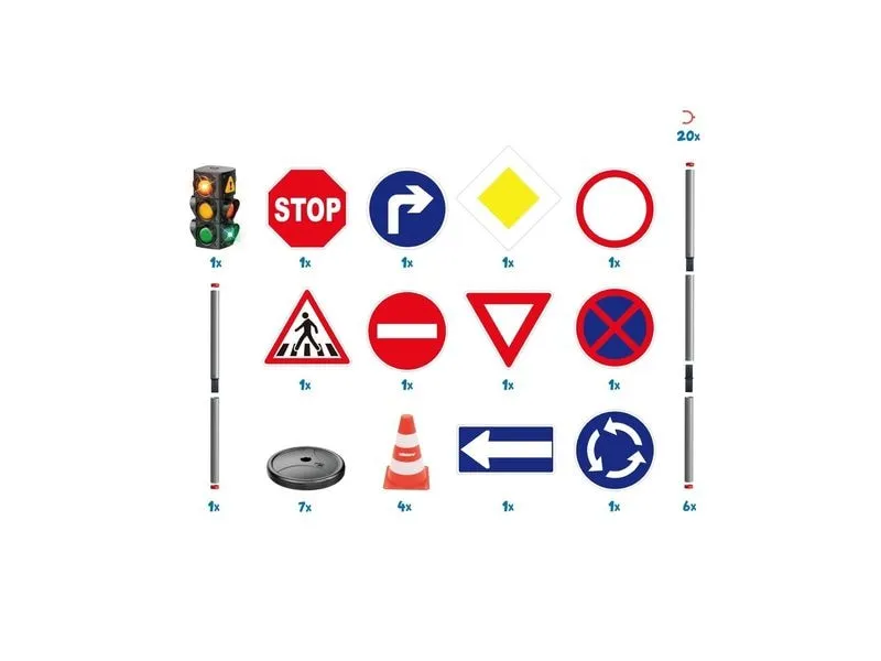 alldoro XXL Verkehrsset, 21 Teile