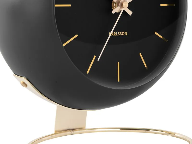 KARLSSON Tischuhr Globe 25 cm, Schwarz KARLSSON Tischuhr Globe 25 cm, Schwarz