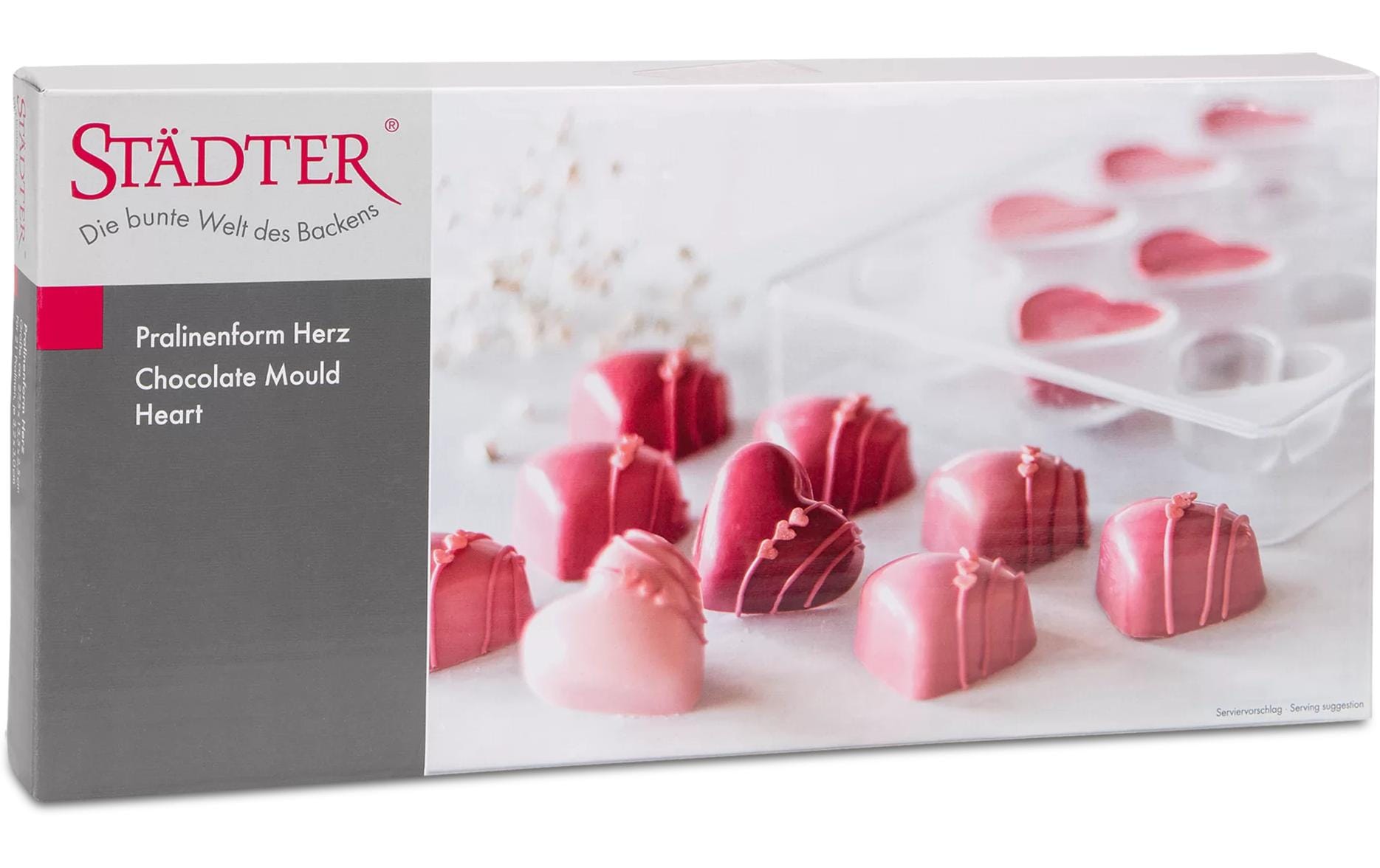 Städter Pralinenform Herz 13.5 x 27.5 cm