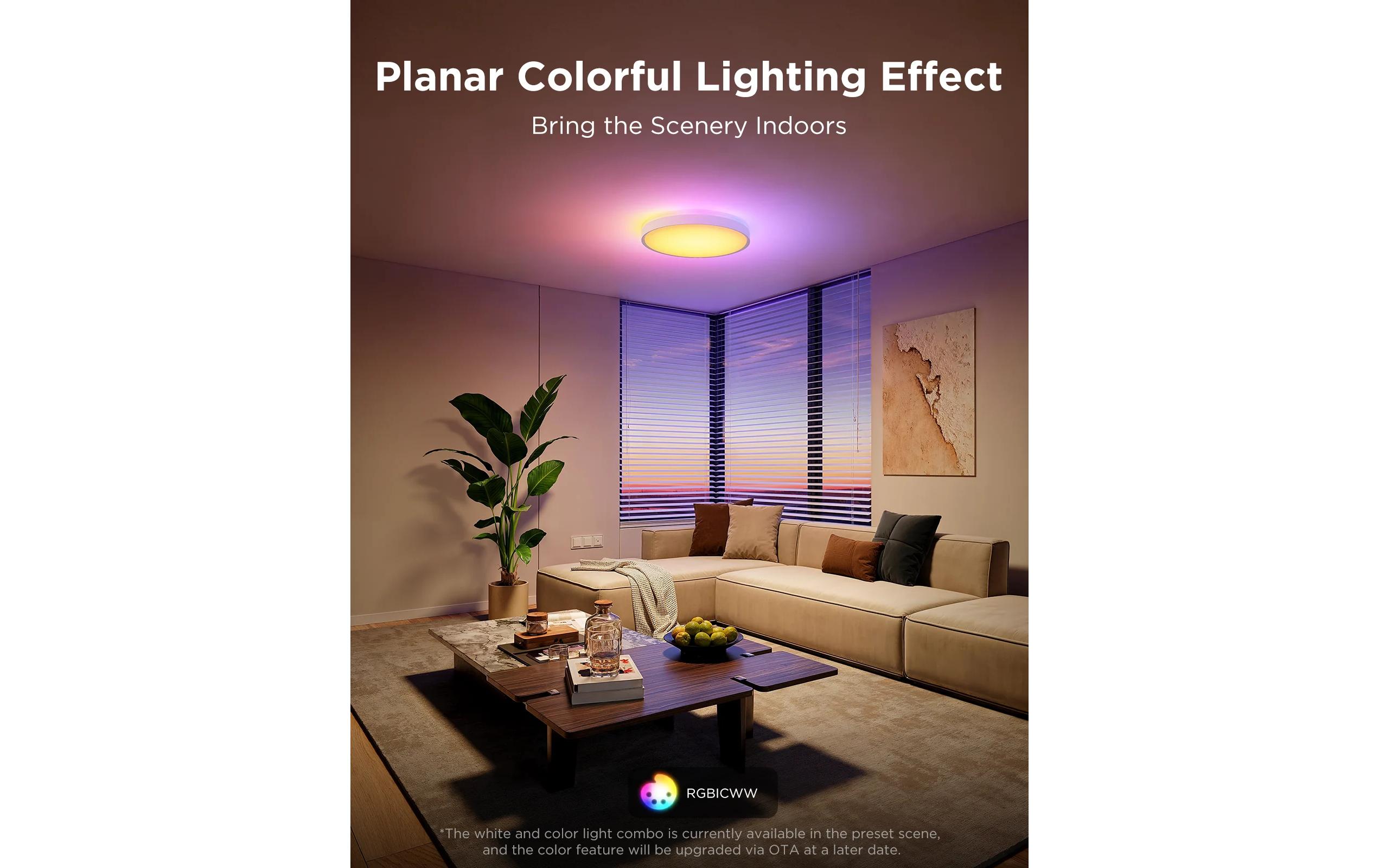 Govee Deckenleuchte 38 cm, 24 W, 3500 lm, RGBIC + WW