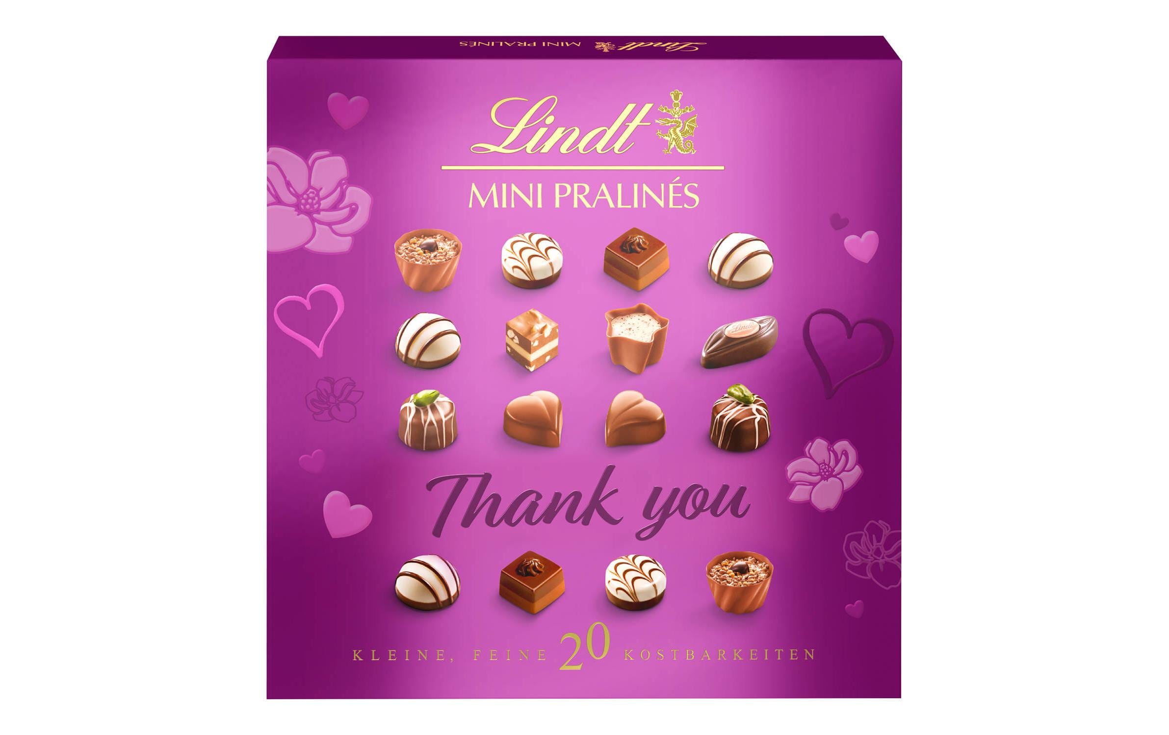 Lindt Schokolade Mini Pralinés Thank you 100 g Lindt Schokolade Mini Pralinés Thank you 100 g