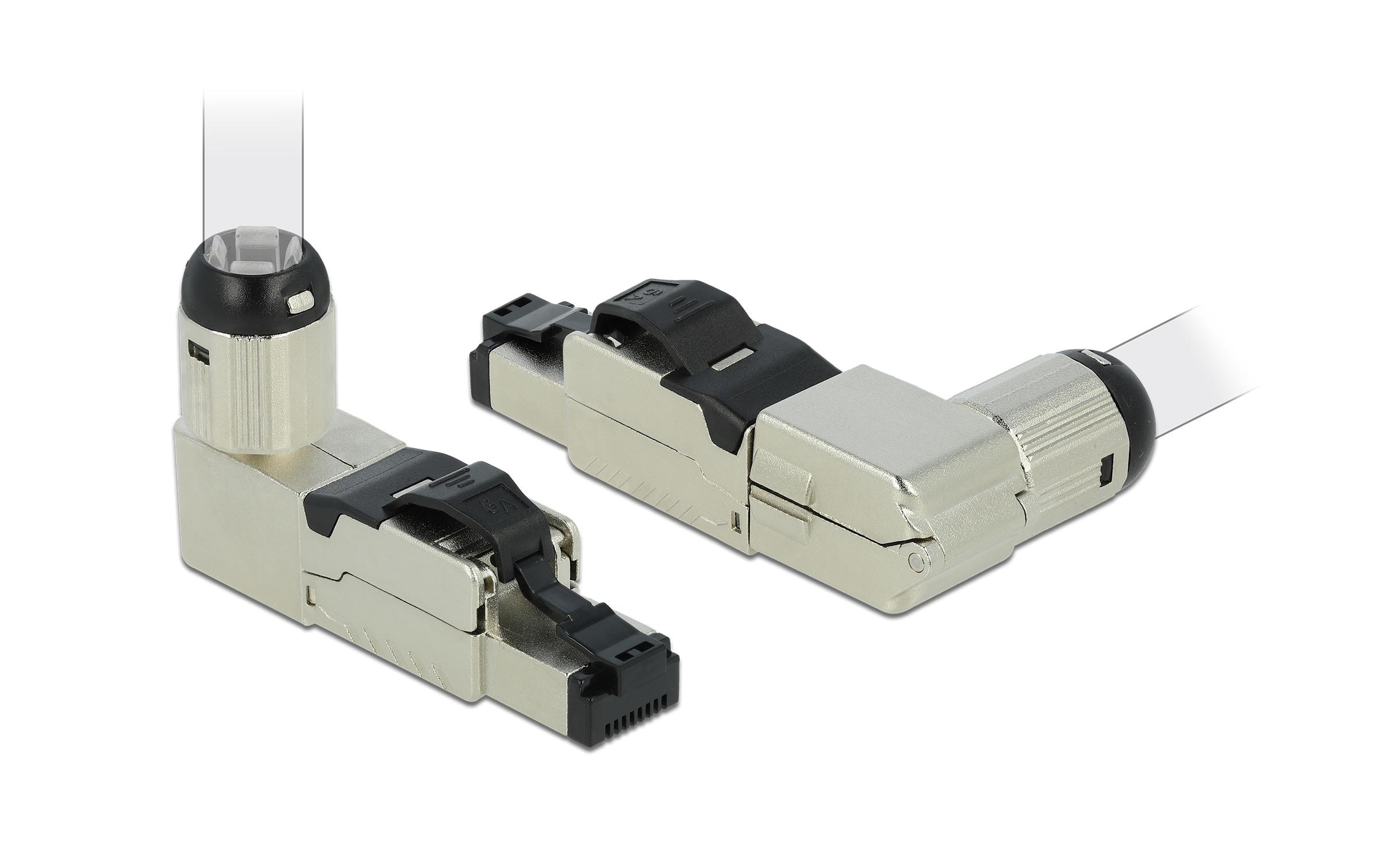 Delock Stecker RJ45 Cat.6A Feldkonfektion, 1 Stück, werkzeugfrei Delock Stecker RJ45 Cat.6A Feldkonfektion, 1 Stück, werkzeugfrei