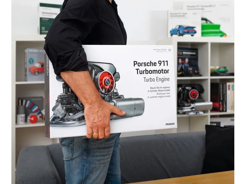 Franzis Bausatz Porsche 911 Turbomotor 1:3, Deutsch/Englisch