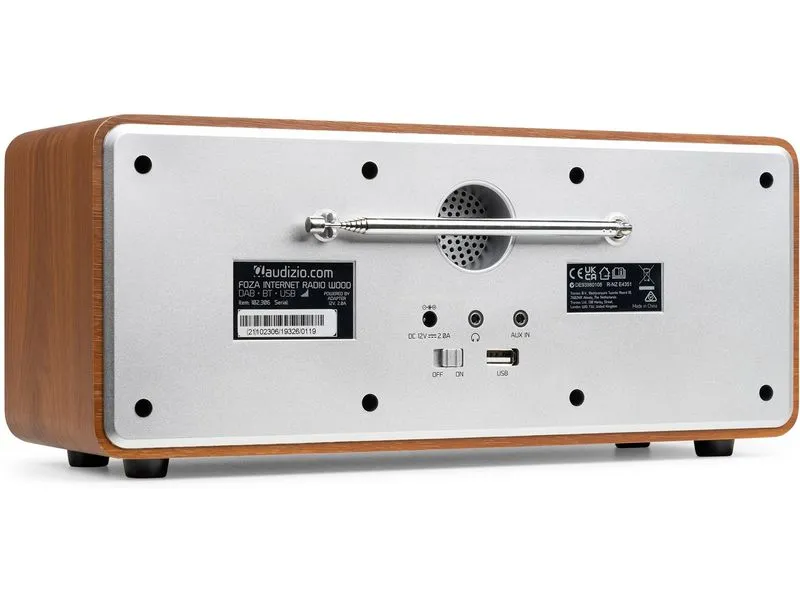 Audizio DAB+ Radio Foza Braun/Silber