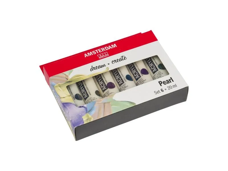 Amsterdam Acrylfarbe Pearl 6 Tuben à 20 ml Amsterdam Acrylfarbe Pearl 6 Tuben à 20 ml