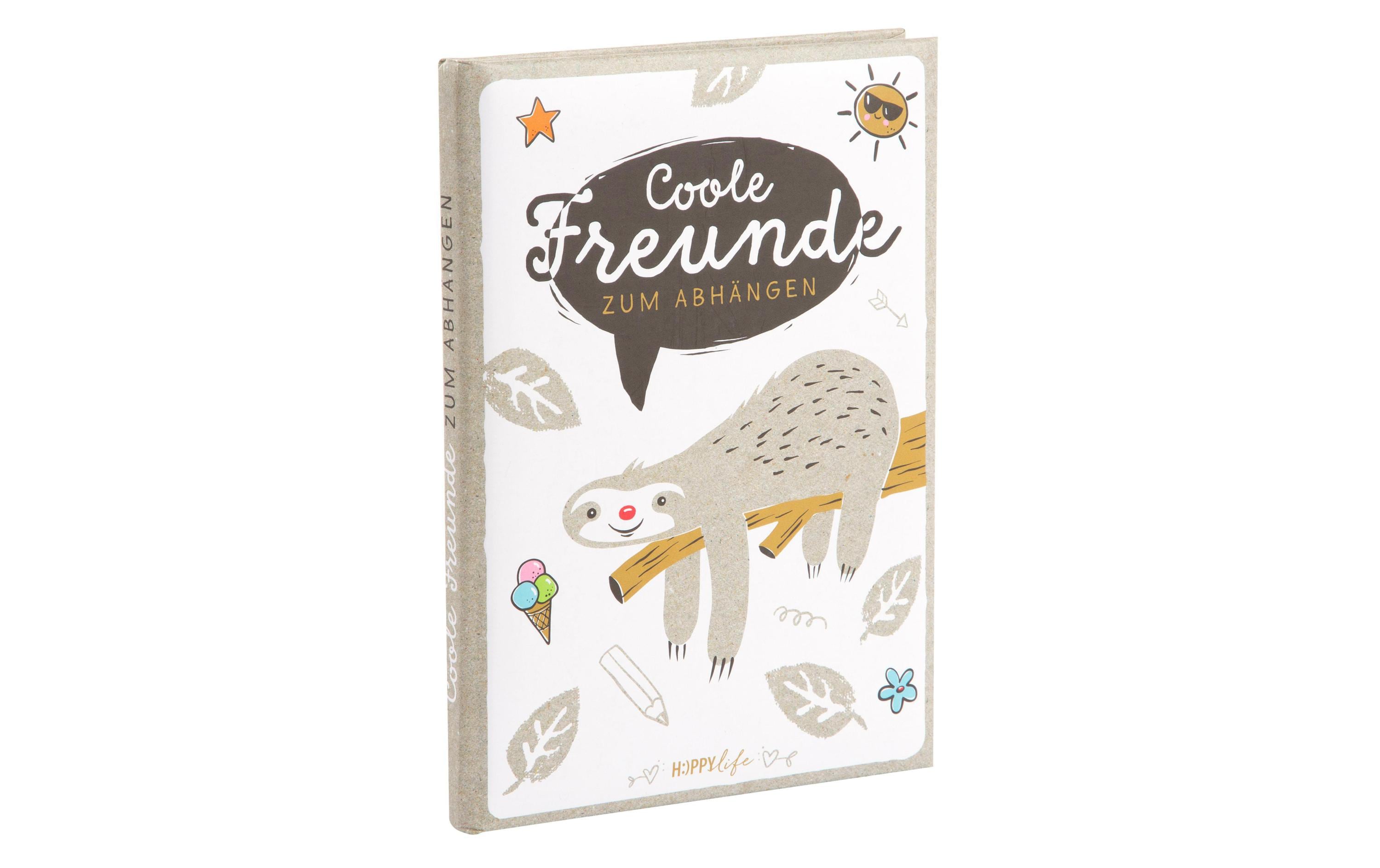 Goldbuch Freundebuch Happylife Faultier Goldbuch Freundebuch Happylife Faultier