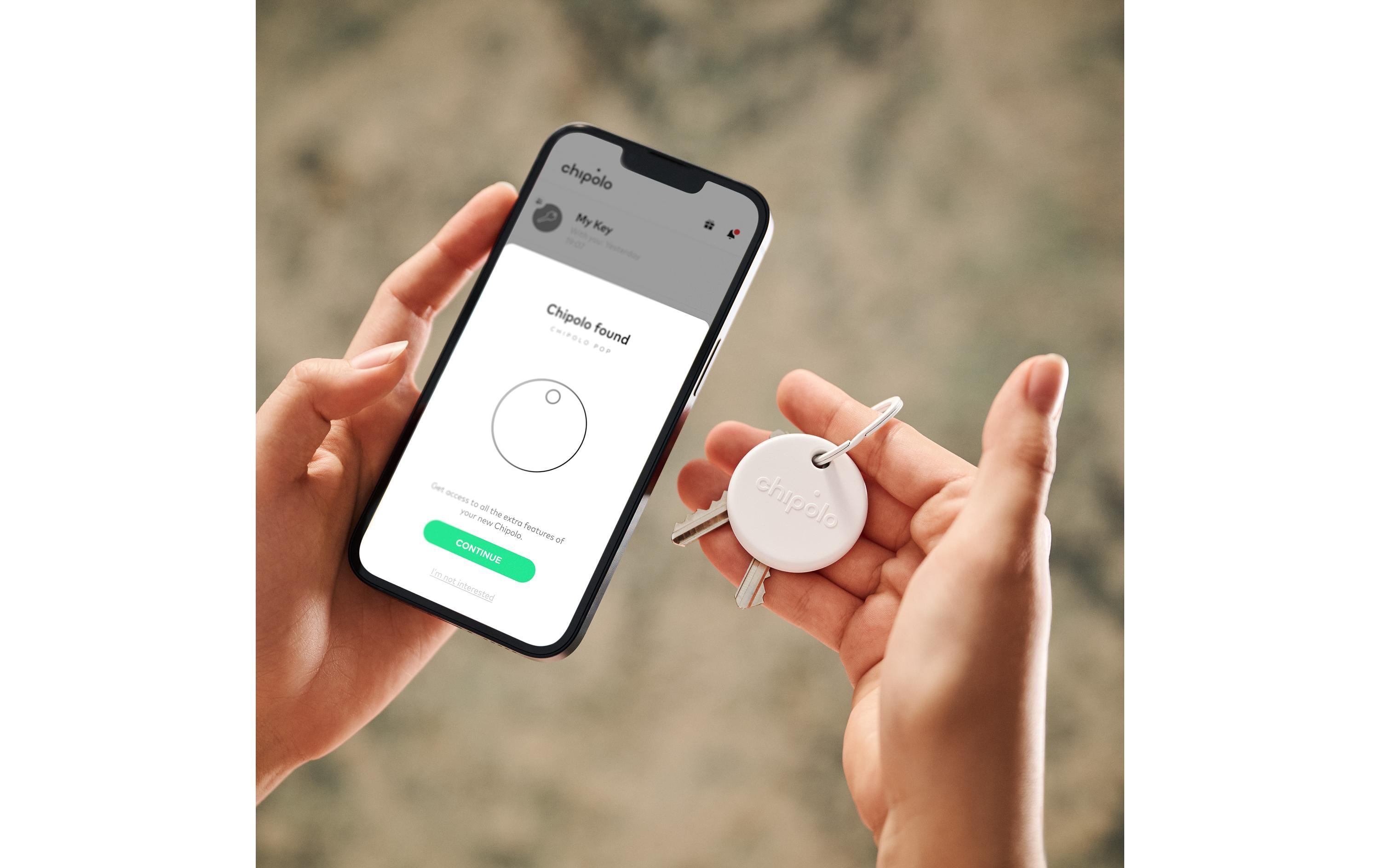 Chipolo Schlüsselfinder POP Weiss