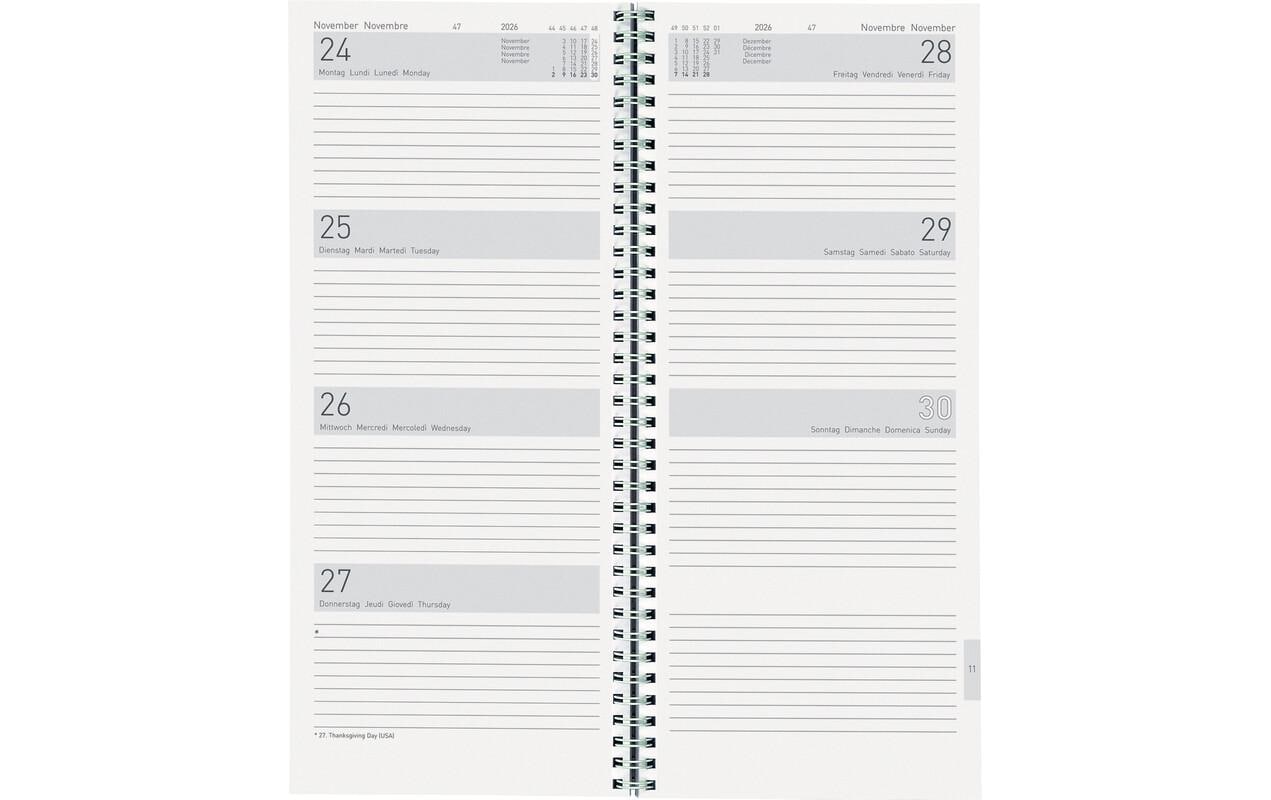 Biella Geschäftsagenda Langformat Twist 13.5 x 31.5 cm