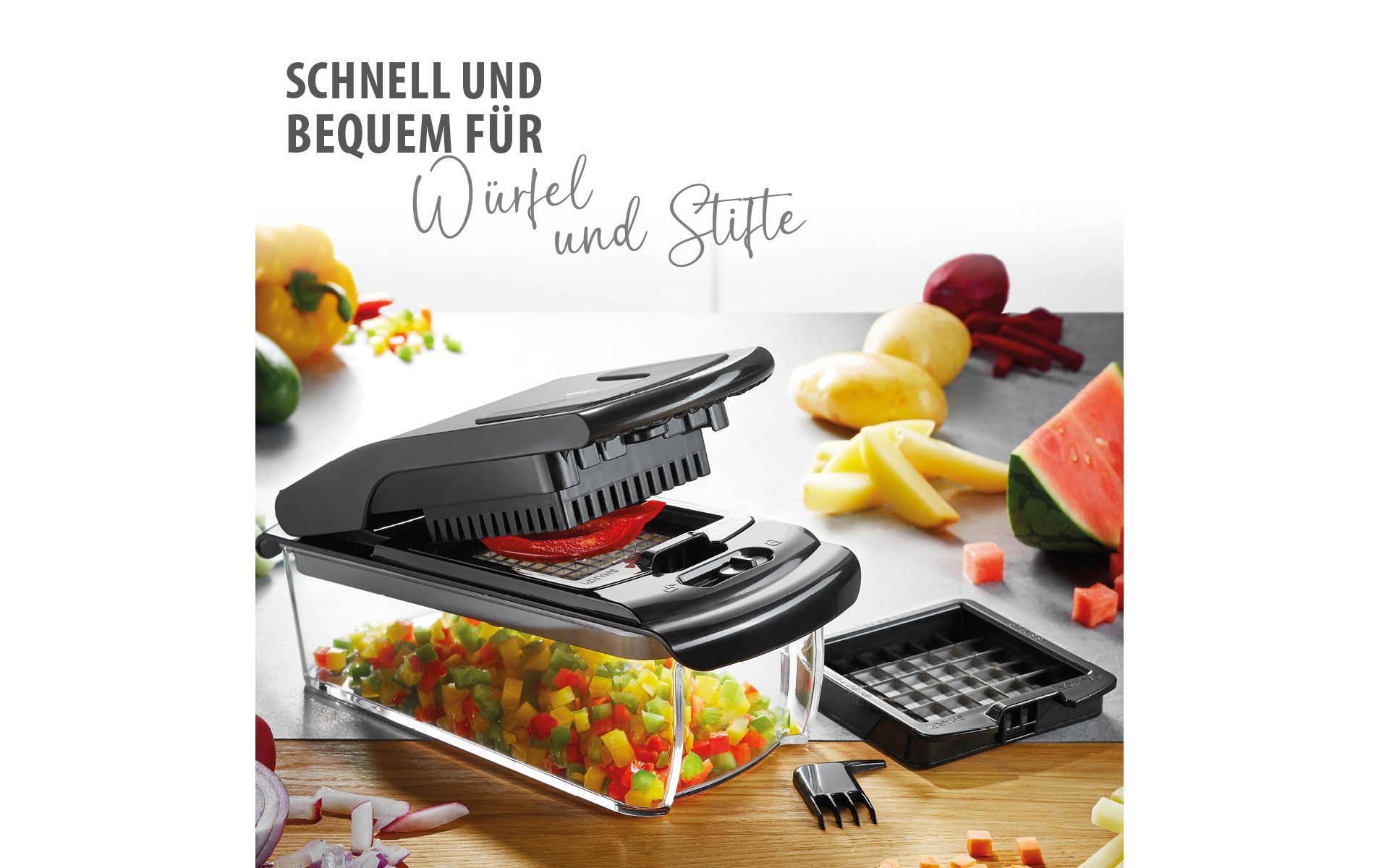 GEFU Gemüseschneider Treppo Transparent/Schwarz