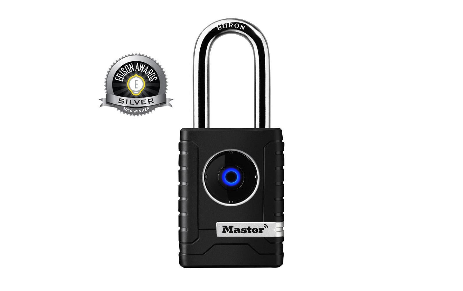 Masterlock Vorhängeschloss Bluetooth Schwarz/Silber