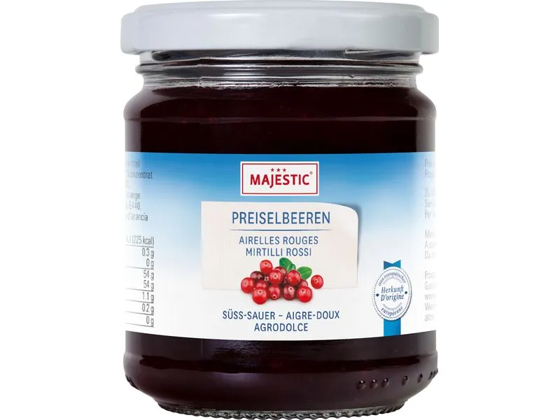 Dr. Karg's Preiselbeeren süss-sauer 210 g Dr. Karg's Preiselbeeren süss-sauer 210 g