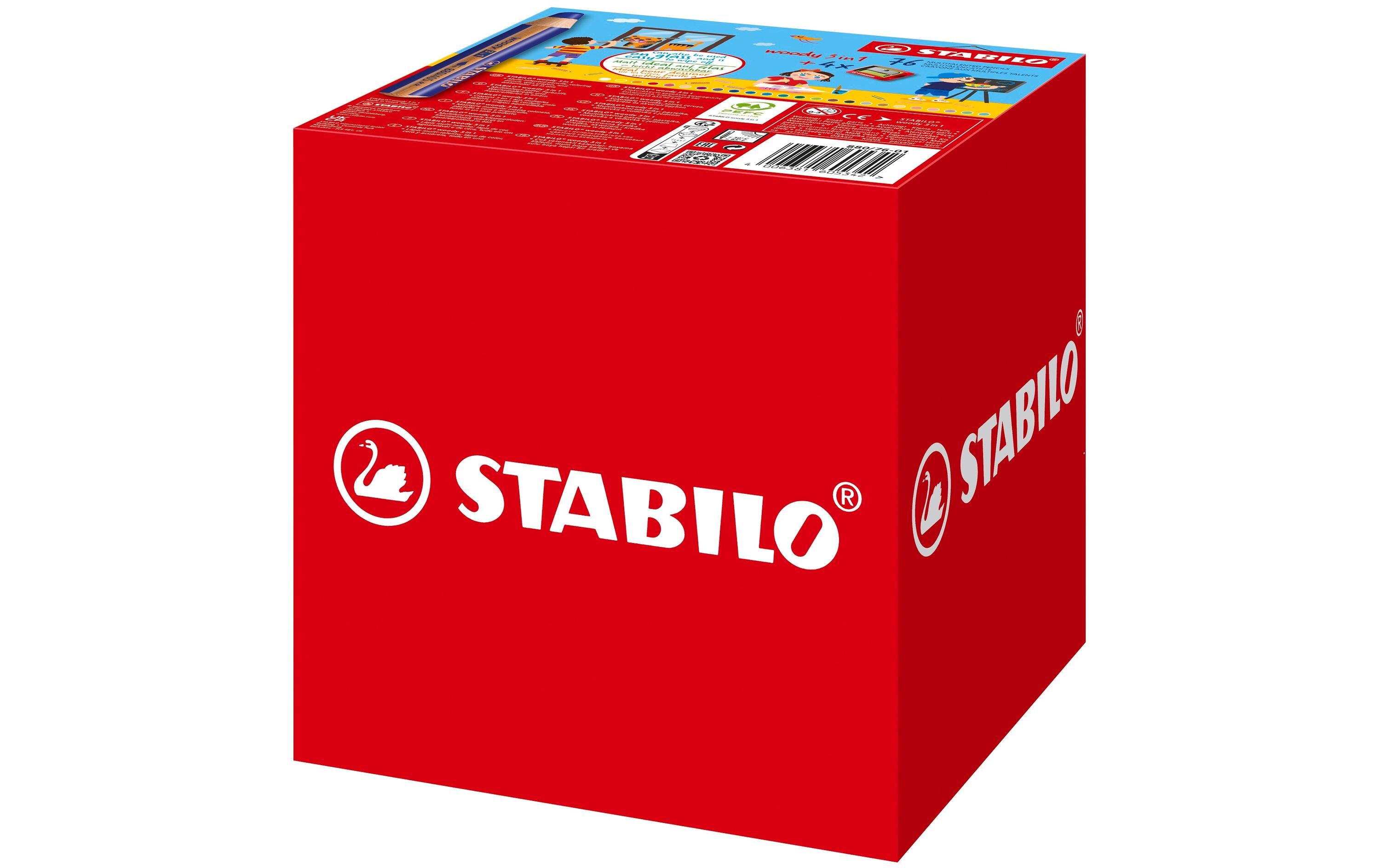 STABILO Farbstifte Woody 3 in 1 XL 76er Box