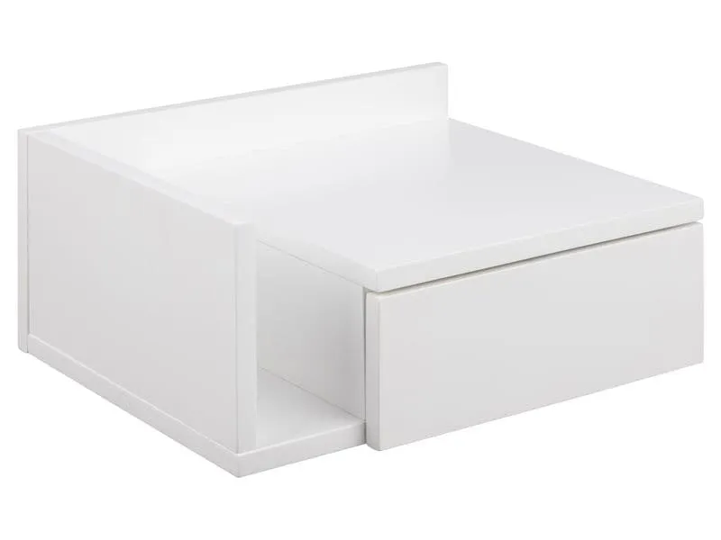 AC Design Nachttisch Ashlan 40 cm x 16.5 cm, Weiss glanz AC Design Nachttisch Ashlan 40 cm x 16.5 cm, Weiss glanz