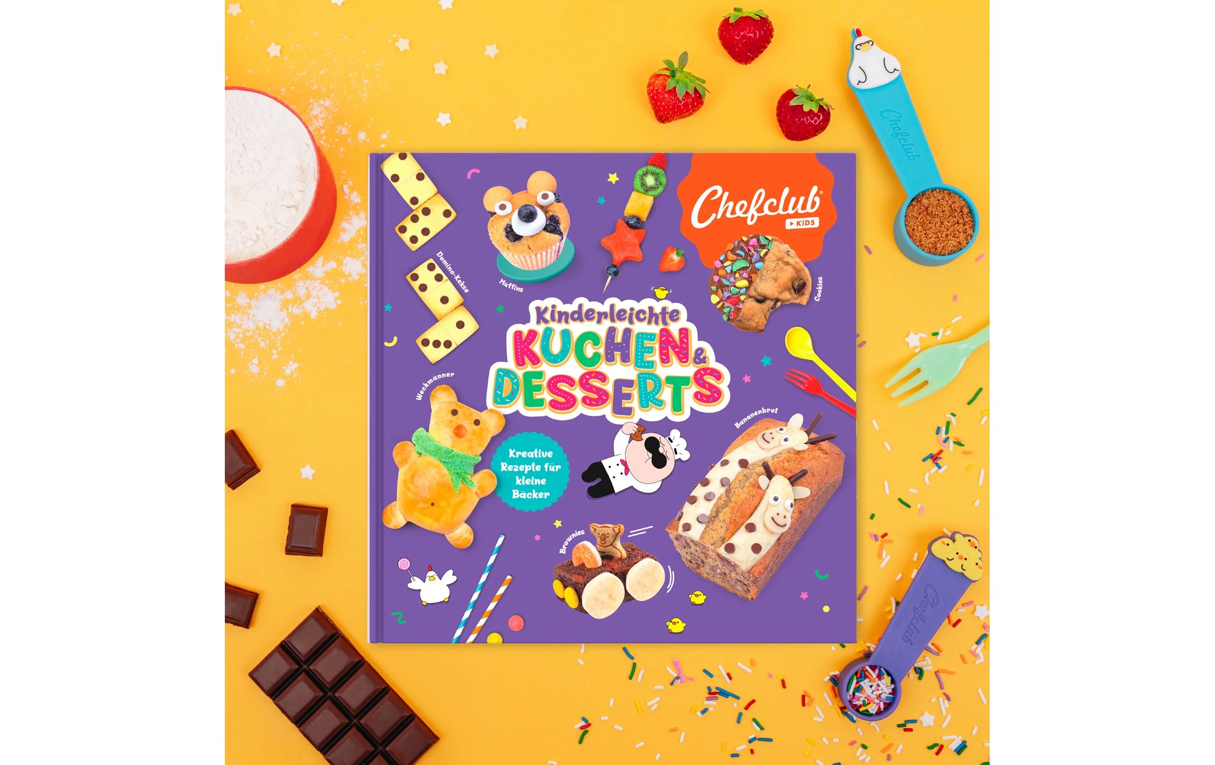 Chefclub Rezeptbuch Kuchen & Desserts 6er Set, Mehrfarbig