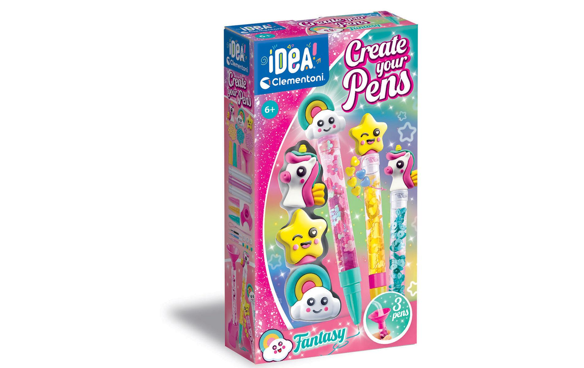 Clementoni Bastelset Deine Stift-Kreationen – Fantasy