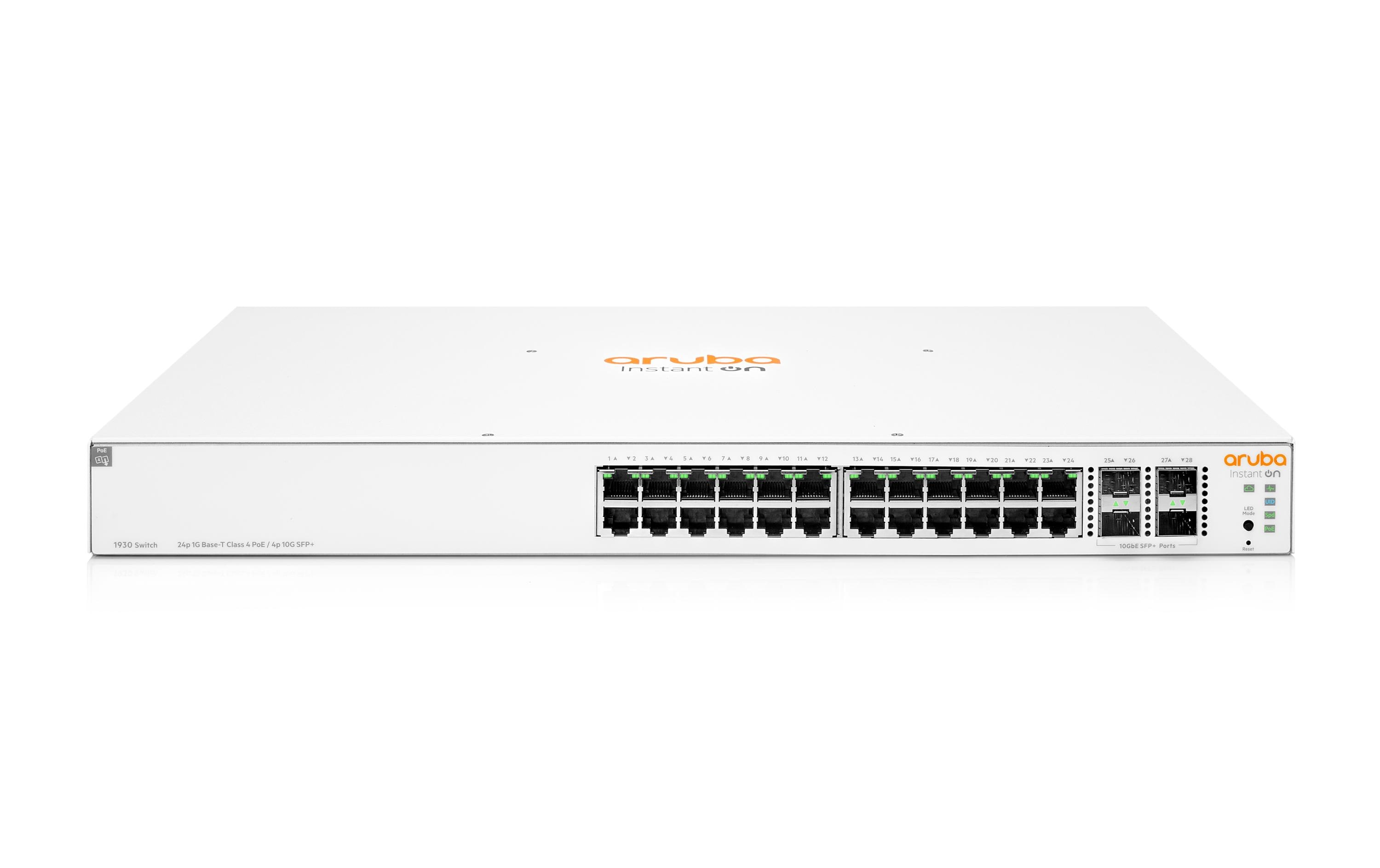 HPE Aruba Networking PoE+ Switch Aruba Instant On 1930-24G PoE+ 195W 24 Port