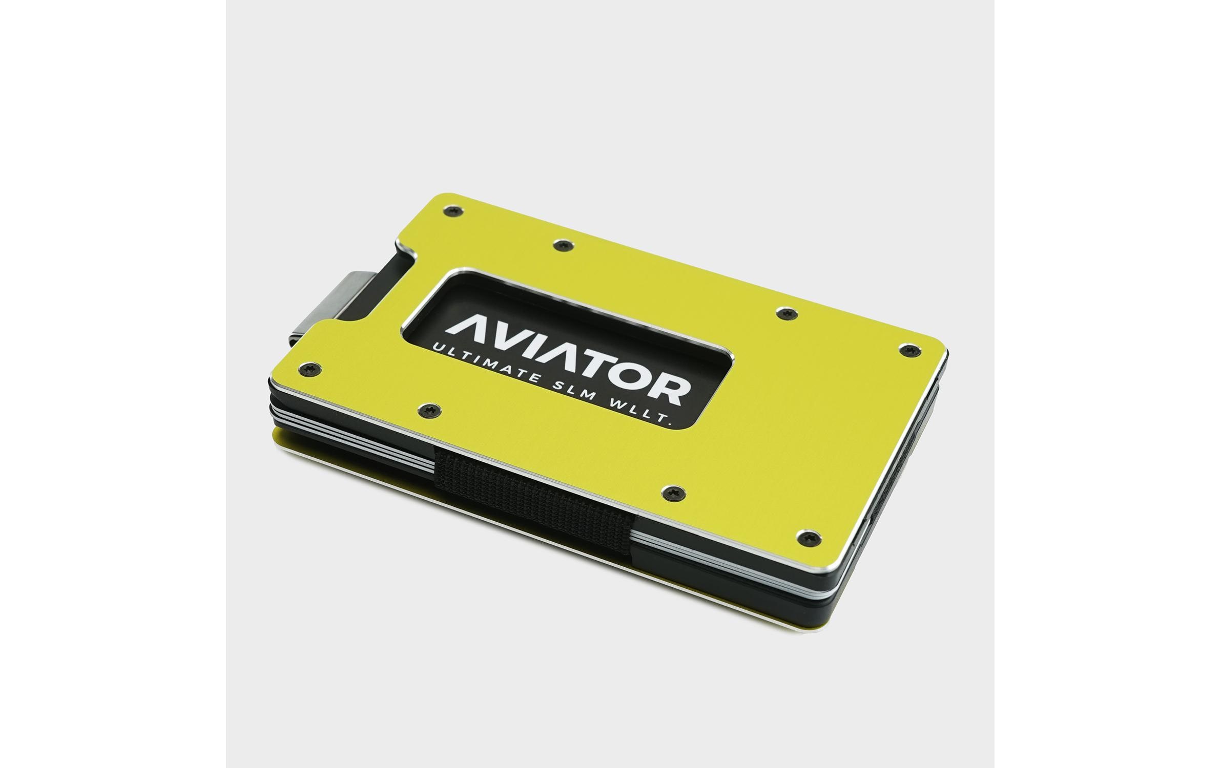AVIATOR Wallet SLIDE AirTag electric lime